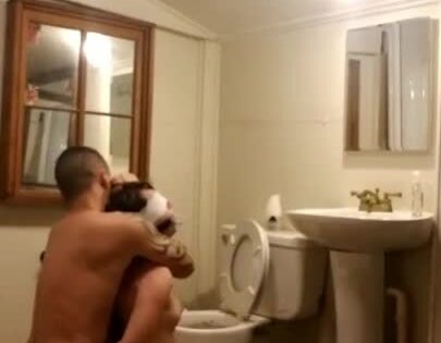 Getting fucked super hard in the bathroom