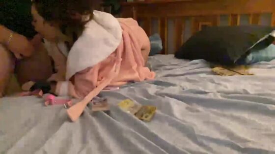 Brunette Gagged And Fucked