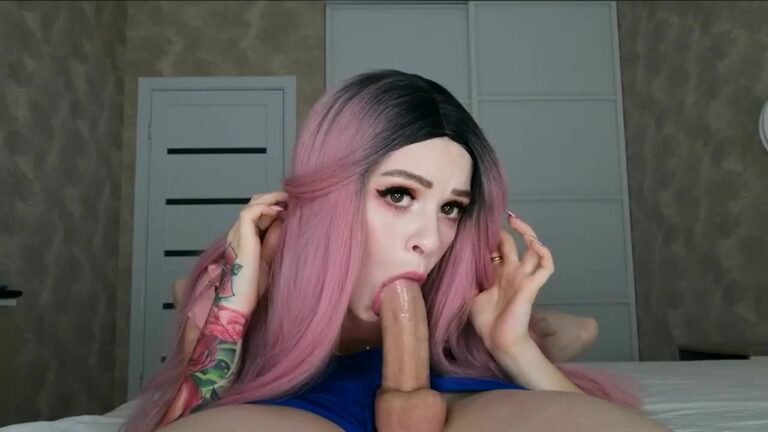 A Cute Mouth Full Of Sperm
